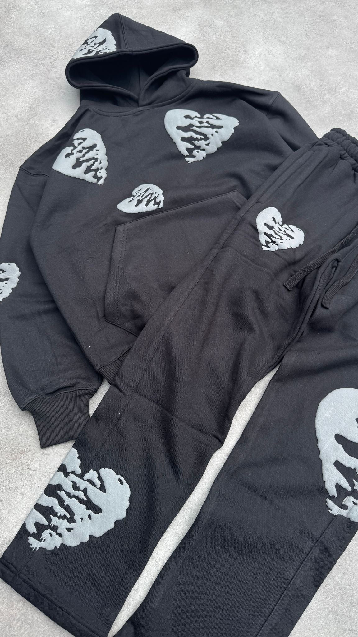 HARTE BROKEN JOGGERS BLK/GRY