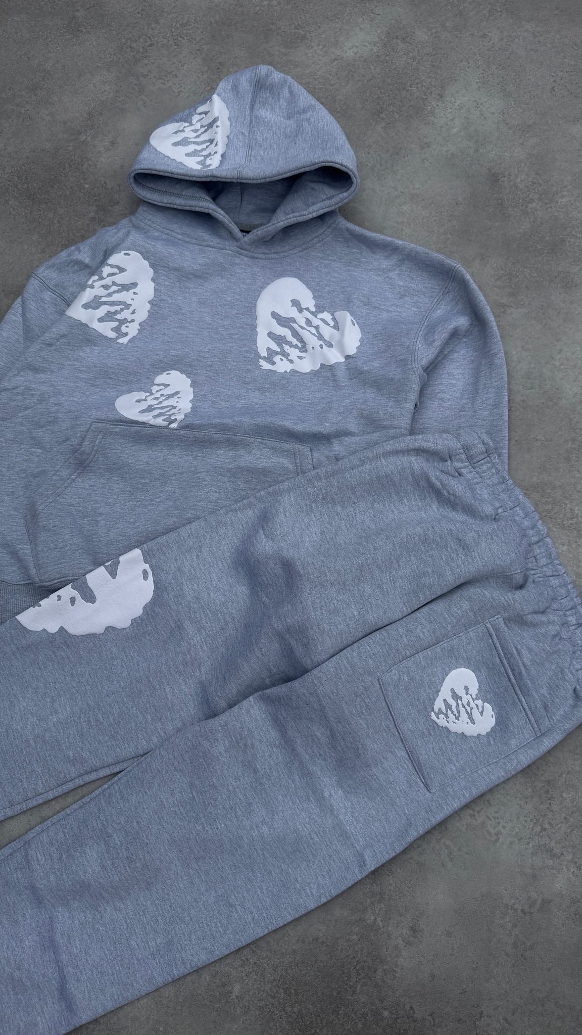 HARTE BROKEN JOGGERS GRY/WHT