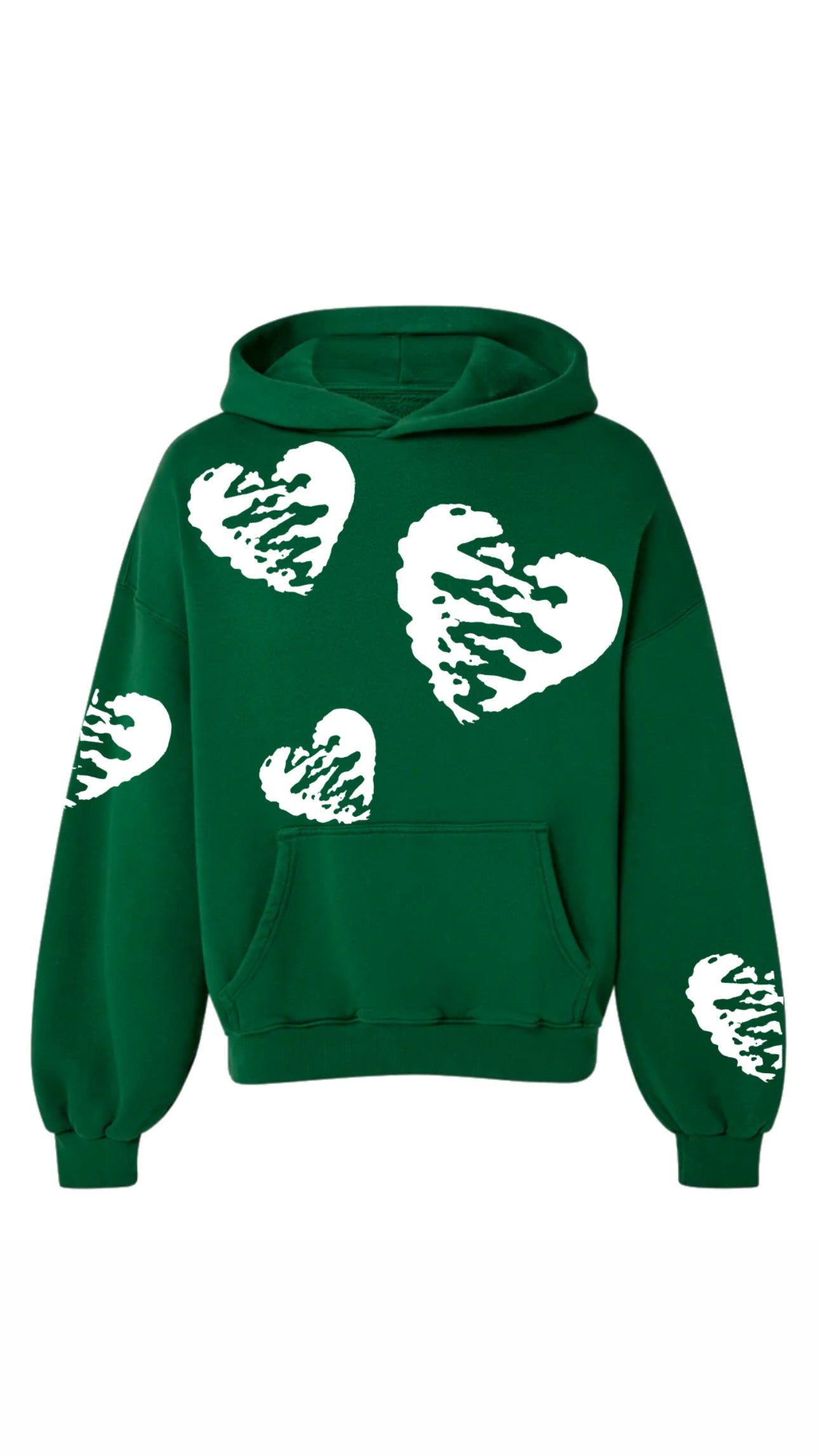 HARTE Broken Hoodie GRN/WHT