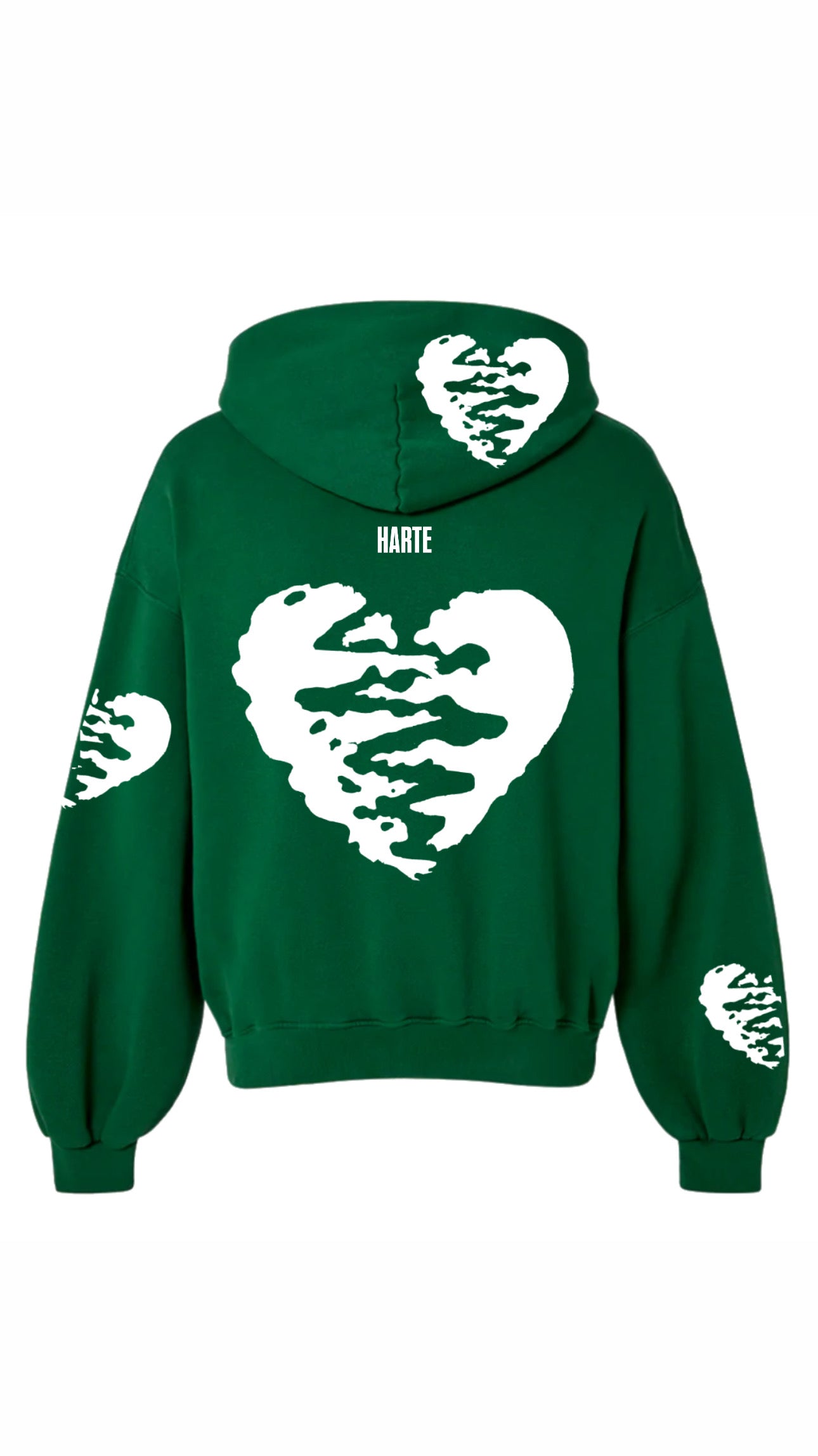 HARTE Broken Hoodie GRN/WHT