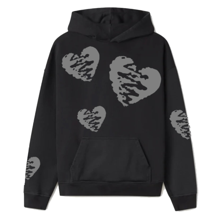 Harte BROKEN Hoodie BLK/GRY