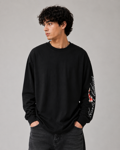 Harte KOI LS T-Shirt BLK