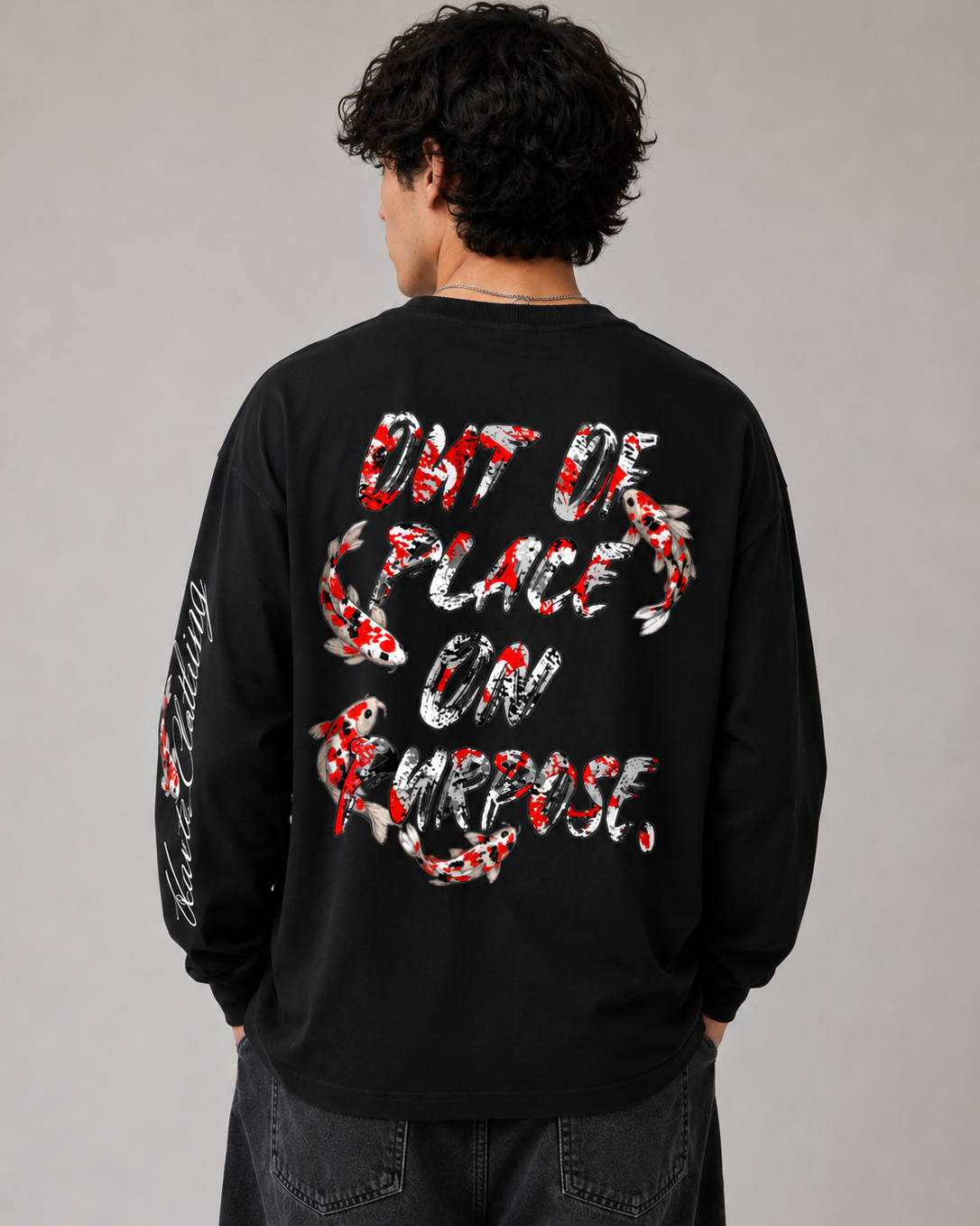 Harte KOI LS T-Shirt BLK