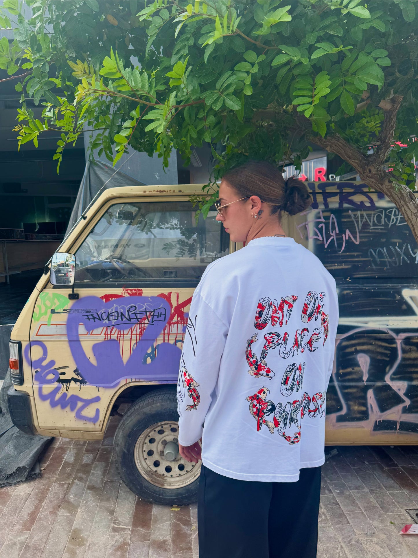 Harte KOI LS T-Shirt WHT