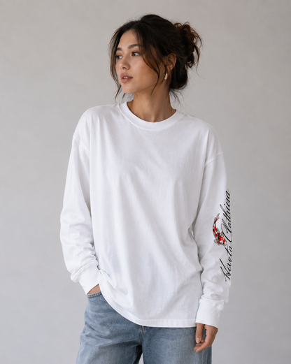 Harte KOI LS T-Shirt WHT