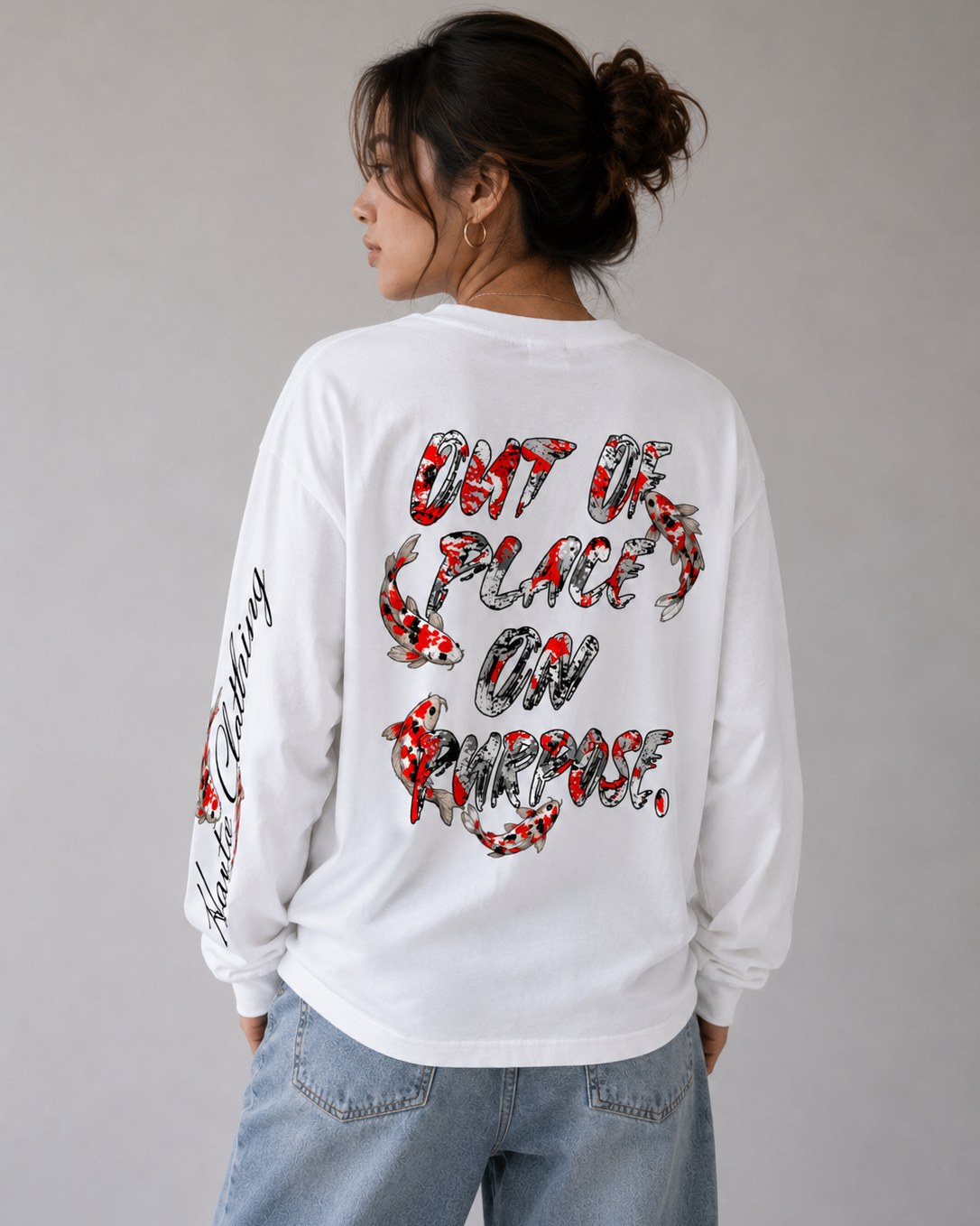 Harte KOI LS T-Shirt WHT
